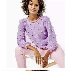 Lilly Pulitzer Dorianna sweater in purple iris